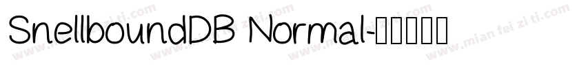 SnellboundDB Normal字体转换